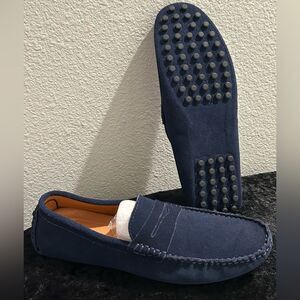 Summer Men's Slip-On Peas Shoes – Wild Suede, Breathable &Comfortable women 11.5